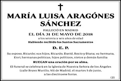 María Luisa Aragonés Sánchez